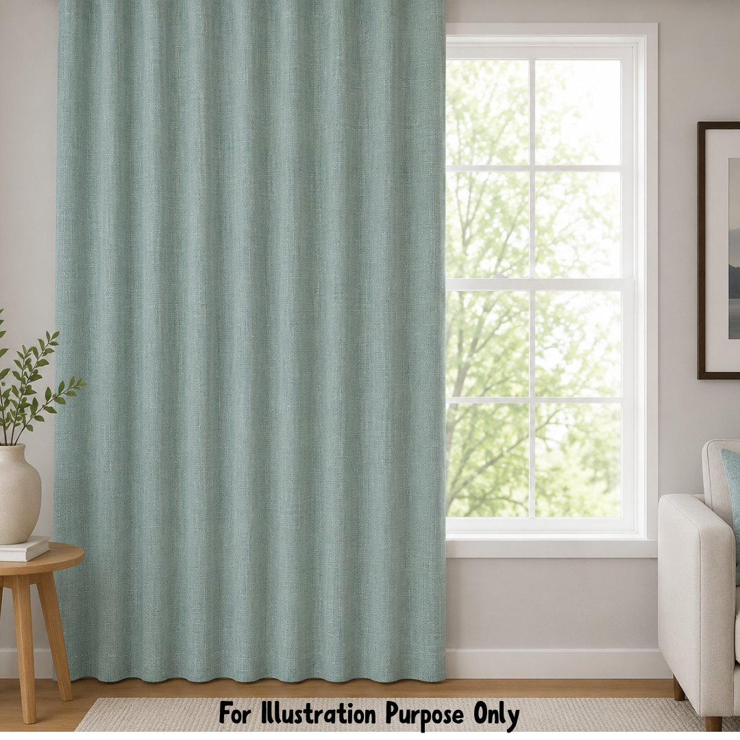 Apolo duck egg display final green curtain