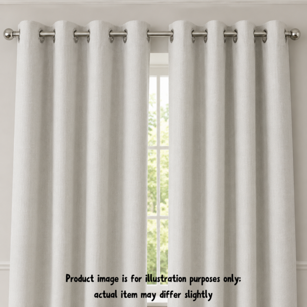 Upgrade your space with our elegant eyelet blockout curtain in a soft pearl shade. Designed with a modern eyelet finish for effortless hanging, this ready‑made blockout curtain ensures complete darkness, insulation, and privacy while adding sleek style to bedrooms, lounges, and offices.