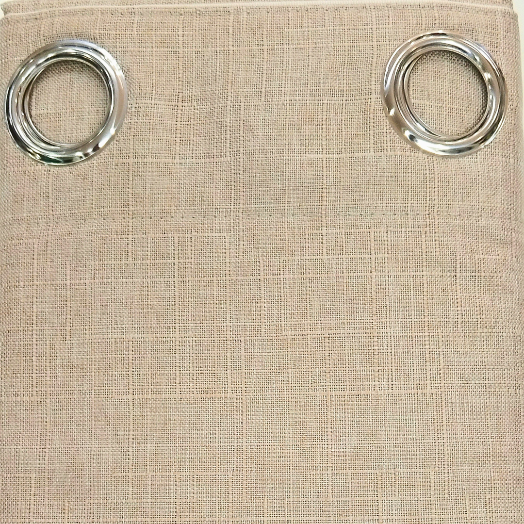 Fawn Eyelet Curtain Apollo - Fawn Eyelet Curtain - Image 1